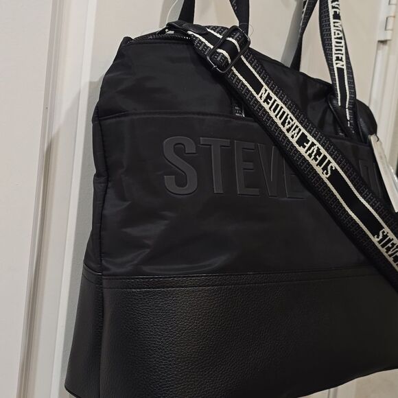 Steve Madden BGymm Weekender Bag- Black/Black - Picture 11 of 14